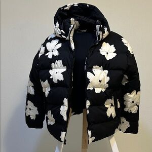 Avalanche Black and White Floral Utility Jacket